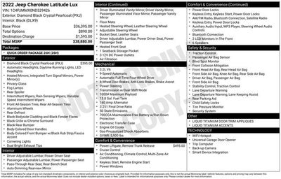 2022 Jeep Cherokee Latitude Lux