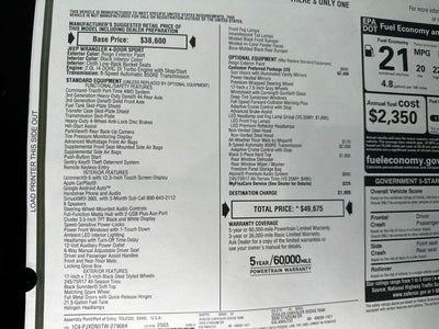 2026 Jeep Wrangler WRANGLER 4-DOOR SPORT S