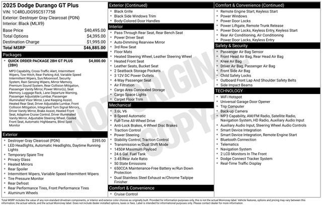 2025 Dodge Durango GT Plus
