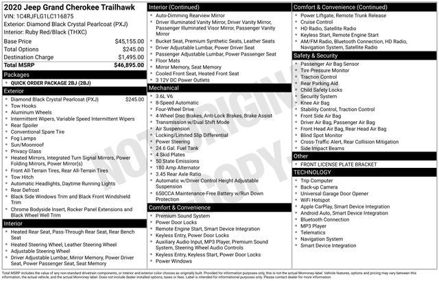 2020 Jeep Grand Cherokee Trailhawk