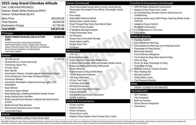 2023 Jeep Grand Cherokee Altitude 4x4