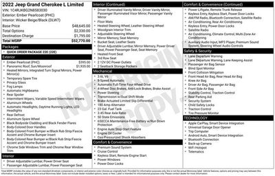 2022 Jeep Grand Cherokee L Limited 4x4