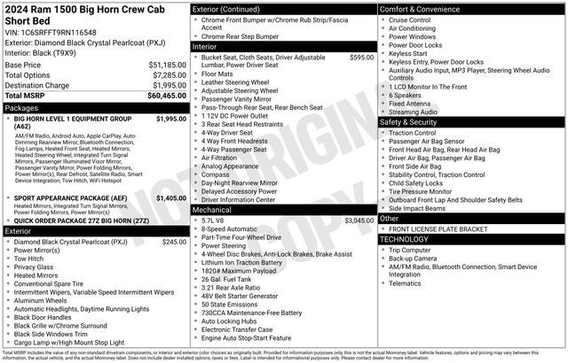 2024 RAM 1500 Big Horn/Lone Star