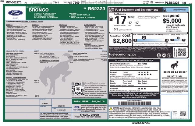 2023 Ford Bronco Badlands