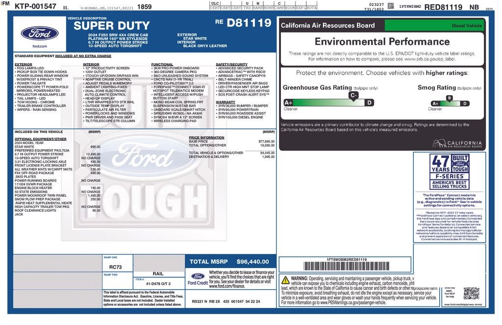 2024 Ford F-250SD Platinum