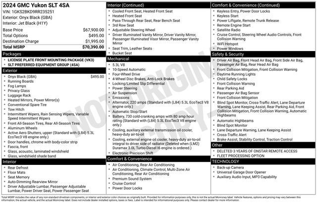 2024 GMC Yukon SLT