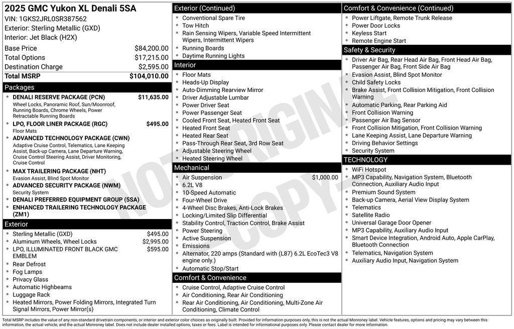 2025 GMC Yukon XL Denali