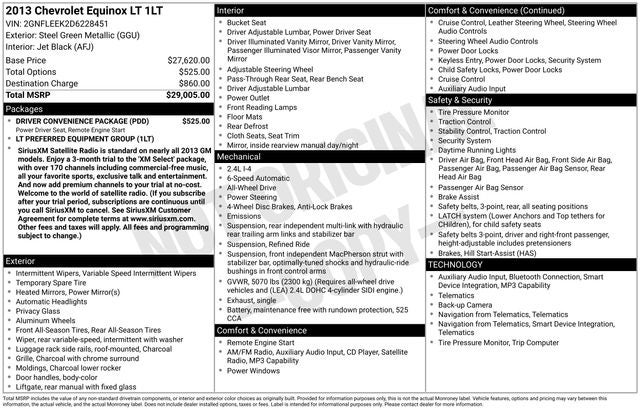 2013 Chevrolet Equinox LT 1LT
