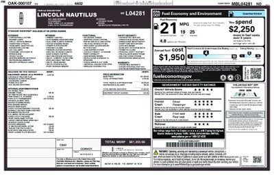 2021 Lincoln Nautilus Reserve