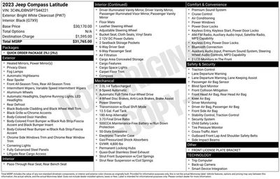 2023 Jeep Compass Latitude 4x4
