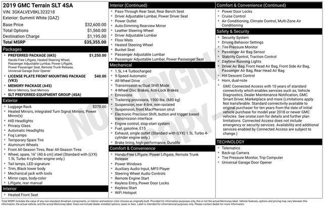 2019 GMC Terrain SLT