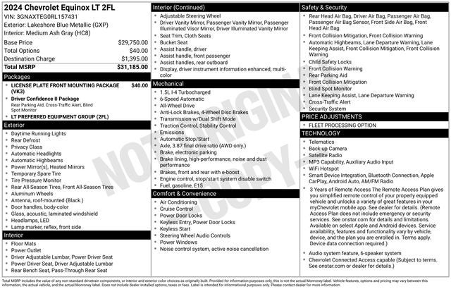 2024 Chevrolet Equinox LT