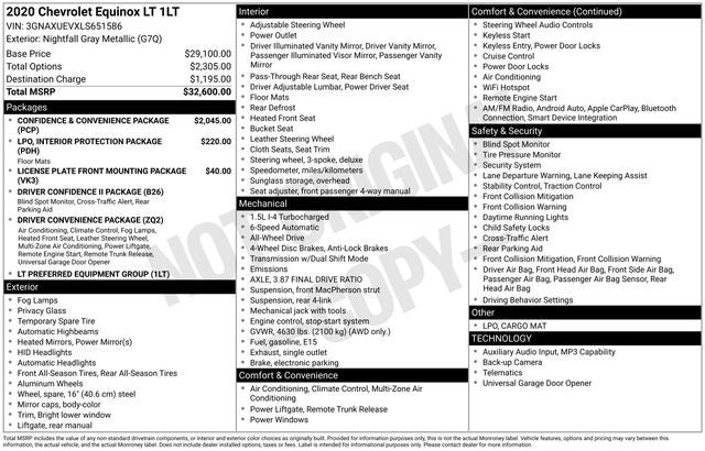 2020 Chevrolet Equinox LT