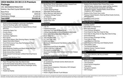 2024 Mazda Mazda CX-30 2.5 S Premium Package
