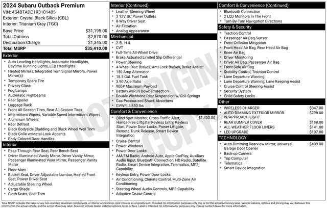 2024 Subaru Outback Premium