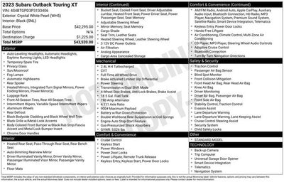 2023 Subaru Outback Touring XT
