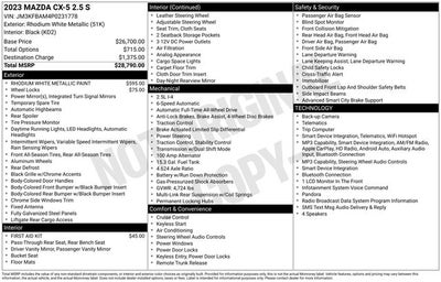 2023 Mazda Mazda CX-5 2.5 S