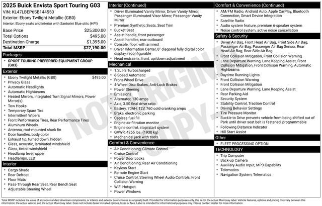 2025 Buick Envista Sport Touring