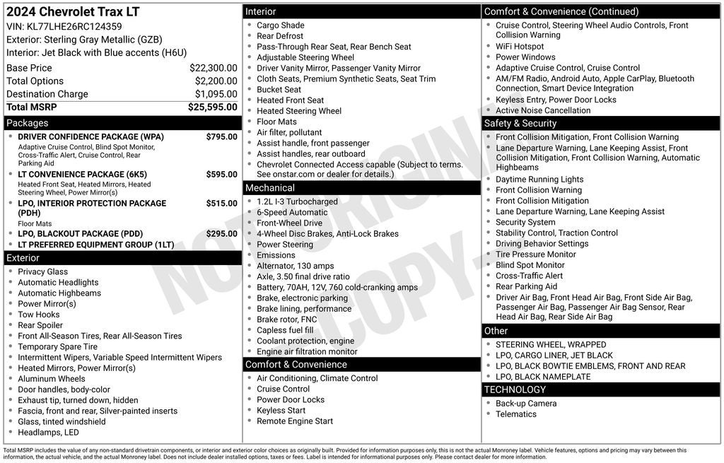 2024 Chevrolet Trax LT