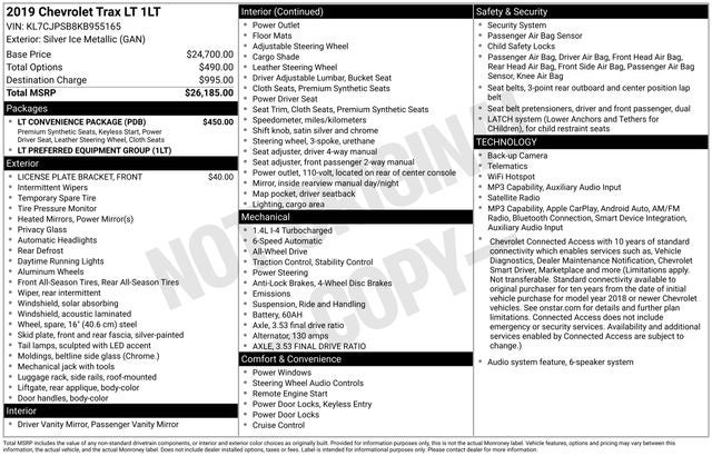 2019 Chevrolet Trax LT